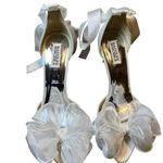 Badgley Mischka  Neryssa White Satin Sandals Photo 2