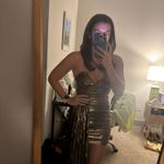 Cherleys Metallic Dress in Brown Photo 2