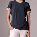 Burberry  Brit blue checkered cuff t shirt Photo 0