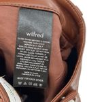 Aritzia Wilfred Melina Pants Vegan Faux Leather High Waist Brown Size 4 Photo 11