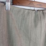 Worth 4 Wool Knee Length Kick Pleats Skirt in Taupe Brown Photo 5