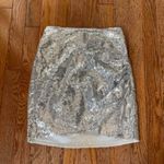 gold silver sparkle ruched skirt Photo 1