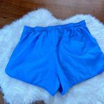 Catalina Solid Blue Lace Up Shorts Photo 4