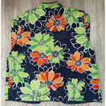 Alfred Dunner | Women's Floral Print Quilted Open Front Lightweight Jacket | 14P Photo 1