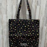 Madewell Black Floral Insider 100% Cotton Tote Reusable Bag Photo 0
