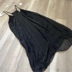 Meo Meli Dress silk flowy mini womens Black one size minimalist dark contempory Photo 3