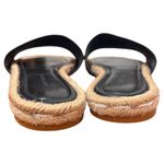Tory Burch Everly Leather Espadrille Black Slides Sandals Women's Size 6.5 NWOB Photo 6