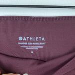 Athleta  Wander Slim Ankle Pants Women’s Size 6 Antique Burgundy Maroon Travel Photo 5