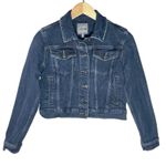joe's jeans Women’s Dark Wash Button Front Trucker Denim Jacket Small Photo 0