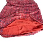 Lucky Brand  Floral Red‎ Dress Size L Drawstring Sleeveless BOHO Folk Festival Photo 7