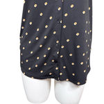 Adrianna Papell  Polka Dot Blouse Women’s Large Black Flutter Sleeve Top Photo 2