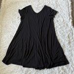 Roaman’s Women’s Shirt dress black V neck size 18/20 Photo 8