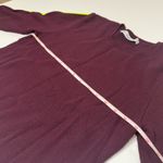 ZARA BURGUNDY SWEATER WITH ZEON STRIPE SLEEVE SIZE S Photo 8