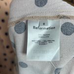 Reformation  Tan And‎ Black Polka Dot Midi Dress Size 0 Photo 9