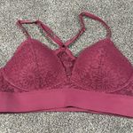 PINK - Victoria's Secret Victorias Secret PINK floral lace lightly lined wireless bra size small Photo 0