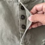 Free People Maggie Midrise Army Green Shorts Distressed Size 28 Photo 7