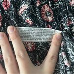 Forever 21  Women's Small Romper Floral Print Button Front Tie Tassel Waist Photo 5