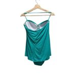 Ralph Lauren Lauren  Sz 12 Beautiful One Piece Swimsuit In Turquoise Photo 2