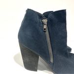 Carlos Santana  Navy Blue Hacey Heeled Booties Boots Photo 4