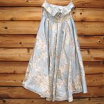 Mac Duggal  20726 Blue Strapless Brocade Midi Dress with Pockets Photo 13