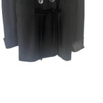 Anthropologie  Hazel Women's Size Large Black Wool Blend Double Breasted Pea Coat Photo 2