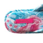 Lilly Pulitzer NEW BONDI BLUE PINK MY LITTLE PEONY TERRY CLOTH SLIPPER SLIDES Photo 3