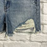We The Free Jean Shorts 24” Blue Cut Off High Distressed Cotton Denim Jorts Photo 3