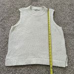 Abercrombie & Fitch white knit sleeveless sweater vest size L Photo 8