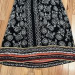 Angie  Women's Printed Smocked Bodice with Halter Strap Maxi Dress. Size Small Photo 6