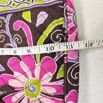Vera Bradley  Brown Pink Paisley Canvas Crossbody Handbag Bag Purse Casual Photo 6