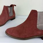 Toms Ella Suede Ankle Chelsea Boot Sz 7 Metallic Insets Rustic Rose Photo 12