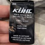 Kuhl Women's Kamila Flannel Shirt Light Gray Plaid Button Down Size SMALL Photo 7