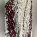 Urban Outfitters Ecote  Textured Red White Stripe Sweater Poncho Shawl SZ OS Photo 3