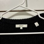 Vince  V-Neck Wool & Cashmere Vest in Black Photo 3