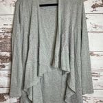 rxb Gray Open Front Cardigan Draped Lace Detail Lightweight Size L Size L Photo 0