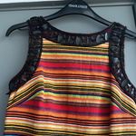 Free People  NEW ROMANTICS Beaded Boho Tapestry Striped Mini Sheath Dress Photo 3