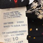 Vintage 2000 millennium New Year’s Eve champagne glass party fitted mini dress Black Size 10 Photo 6