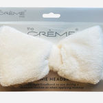The Crème Shop Plushie Spa Headband White Bow Face Wash Makeup Skincare NWT Photo 0