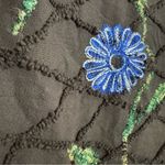 Vintage Roaman's Black Jacket Vibrant Floral Embroidery Yellow Blue Pink Large Photo 12