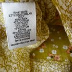 Daniel Rainn  Puff Sleeve Blouse Mustard Yellow Floral Boho Casual Size XXL Photo 5