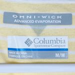 Columbia  PFG Fishing Gear Omni Wick Sleeveless Top Striped Yellow White Medium Photo 3