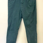 Orvis Womens  Fishing Gray Blue Twill High Rise Straight Ankle Pants SZ 10 Photo 0