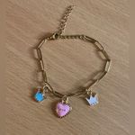 Stainless Steel Gold Birthday Charm Bracelet Photo 5