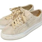 ZARA Womens Size 9 Pink Fury Fleece Lowtop Platform Sneakers Photo 0