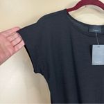 Lumiere Black Short Sleeve Simple Black Dress Small New Photo 3