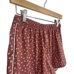 Aerie NWOT Satin Star Pattern Lounge Shorts in Pink/White Size XS Photo 5