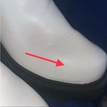 Qupid  Renley Y2K Chunky Heel Booties size 10 White Faux Leather Ankle Boot Shoes Photo 5