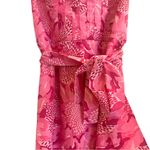 Lilly Pulitzer  Stunning Silk/Cotton Blend Pink Print Strapless Fully Lined Dress Photo 2