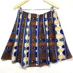 Nu New York  M Miniskirt Flare Skater Pattern Print‎ Lined Photo 1