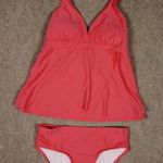 Alex Marie Coral Tankini Top US Large with Matching Bottoms US Small Swimwear Photo 0